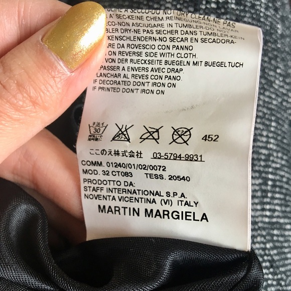 MM6 Maison Martin Margiela black slip dress - Picture 8 of 8